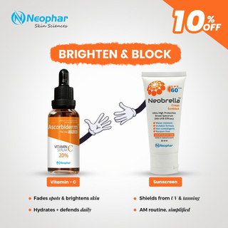 Ascorbiderm Vitamin C Serum + Neobrella Sunblock Discount Bundle